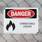 Signmission Combustible Liquids Danger Sign, Plastic, 10in W x 7in L, 2PK OS-2PACK-DS-P-710-L-1072 - alternate 5